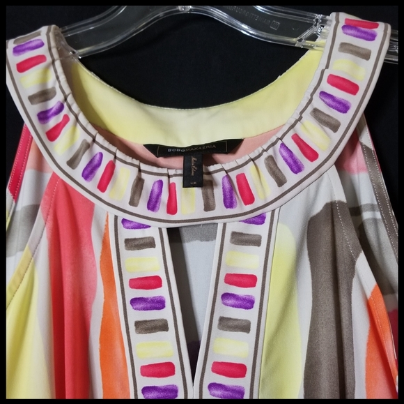 BCBG*Brush Stroke Tank/Halter Top - Picture 6 of 7